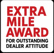 Extra Mile Award for Outstanding Dealer Attitude